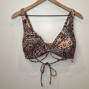 Shade & Shore Multi-Colored Bikini Top